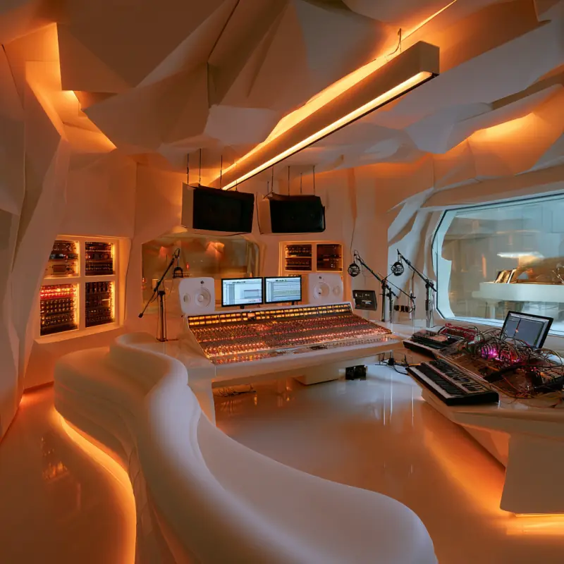 Music studio — recording and production room